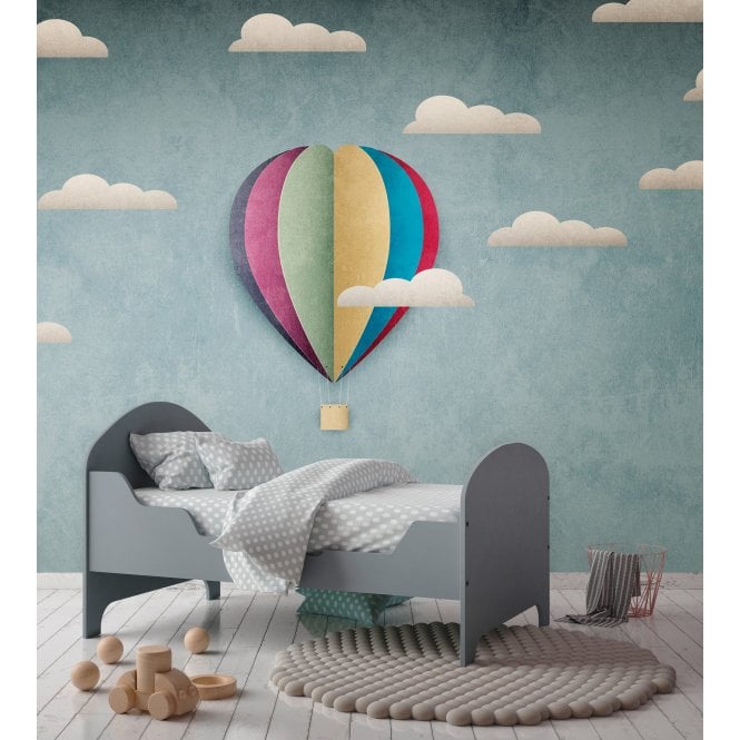 Hot Air Balloon Mural from Metropolitan Stories The Wall by AS Creation 383011