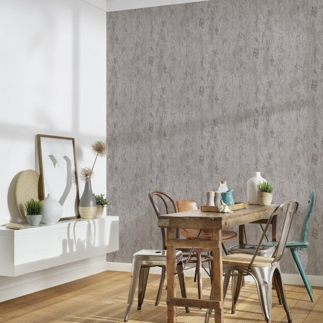 Industrial Loft Wall Texture Grey Wallpaper by AS Creation 32651-6