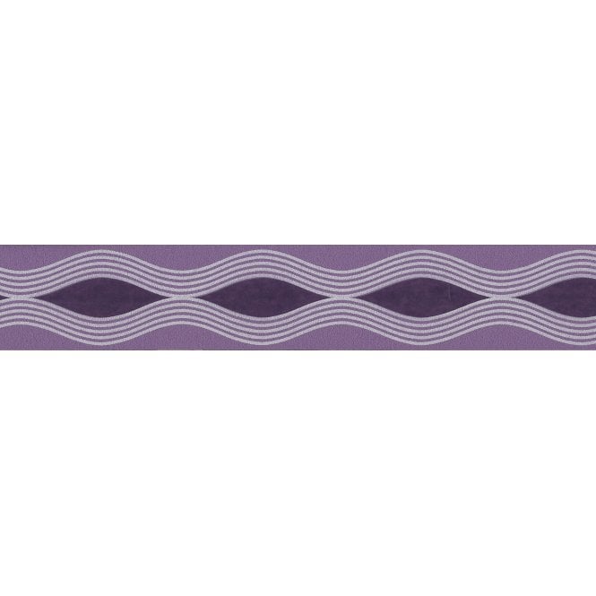 Infinity Wave Purple Self Adhesive Narrow Border by AS Creation 2603-21