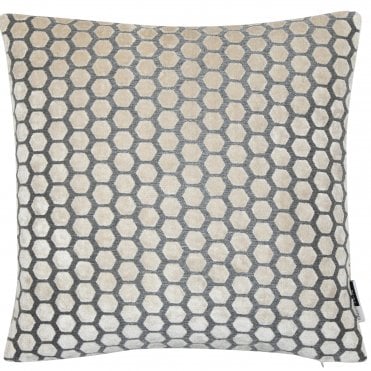 Jorvik Cream Hexagonal 43cm Square Cushion from Malini