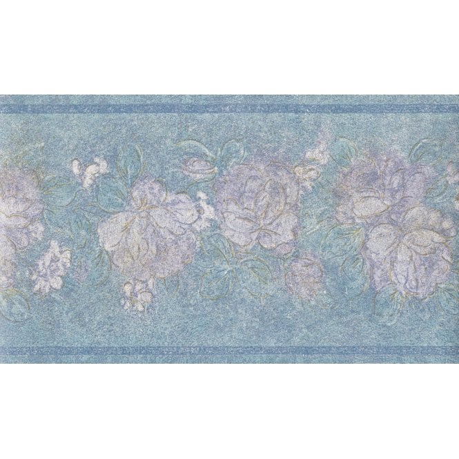 Julianna Floral Blue 10 Metre Border by John Wilman 524458