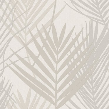 Juliette Palm Leaf Taupe Wallpaper by Sartoria 7882
