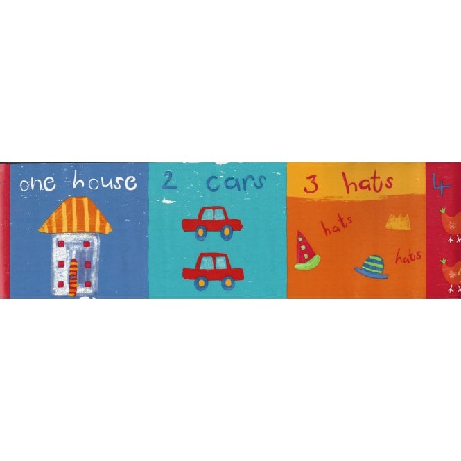 Kids Abacus Multi Self Adhesive Border ZQC485