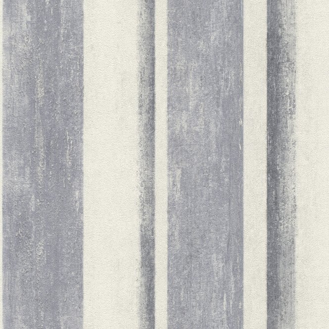 Linares Chalk Stripes Blue Wallpaper from Rasch 617788