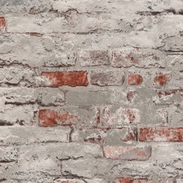 Loft Style Brick Red/Brown Mix Wallpaper from Andy Wand 649437