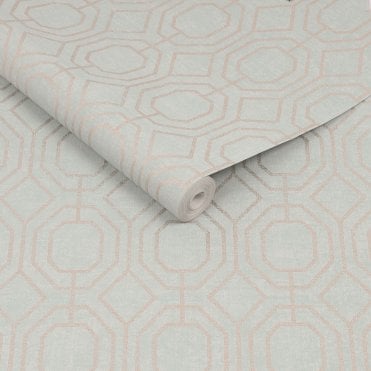 Luxe Geo Duck Egg Wallpaper by Superfresco Easy 115934