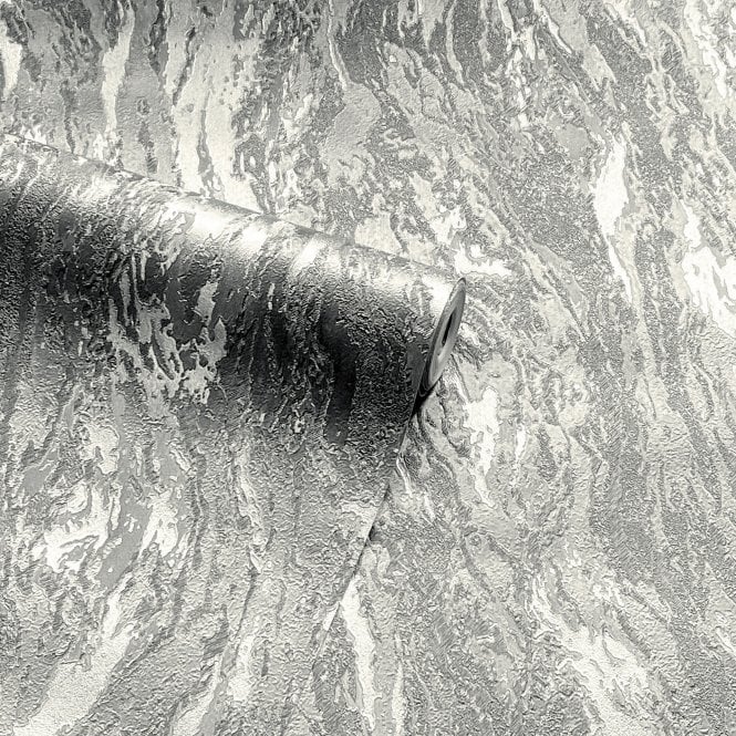 Luxe Texture Pewter Wallpaper by Arthouse 299102