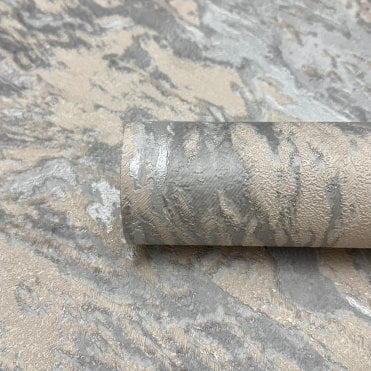 Luxe Texture Soft Silver Wallpaper by Arthouse 299101