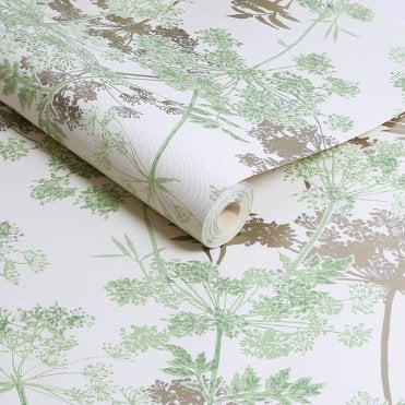 Meadow Green Blown Vinyl Wallpaper by Superfresco 128154