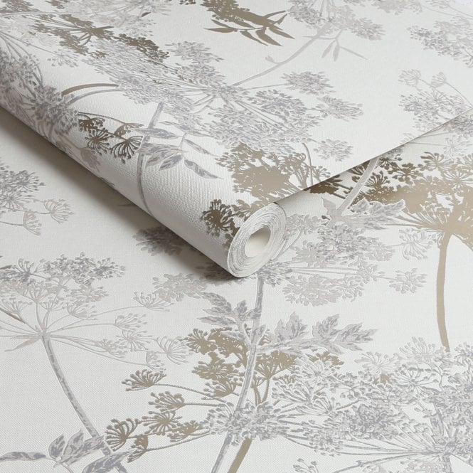 Meadow Grey Blown Vinyl Wallpaper by Superfresco 128148