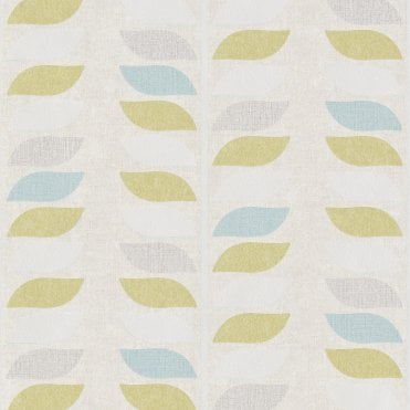 Grandeco Life Wallpaper | Inspiration Wall Meron Leaf Trail Green Wallpaper | IW2203