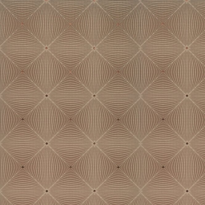 Metropolitan Optical Check Taupe Wallpaper by GranDeco Galerie 61106
