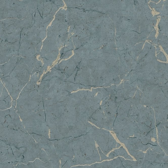 Metropolitan Stories Alena Metallic Marble Blue Wallpaper by AS Creation 37855-1