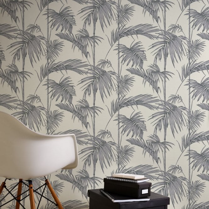 Metropolitan Stories Lola Palm Silver Wallpaper by AS Creation 36919-2
