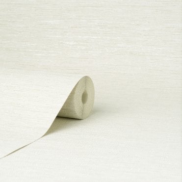 Fine Décor Roll | Miya Kira Grasscloth Textured Wallpaper Cream FD43312| Fine Decor