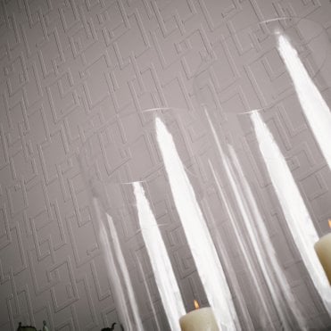 AS Creation Painted | Modern Links White Blown Vinyl Wallpaper 9624-16 | MEISTER VLIES PRO
