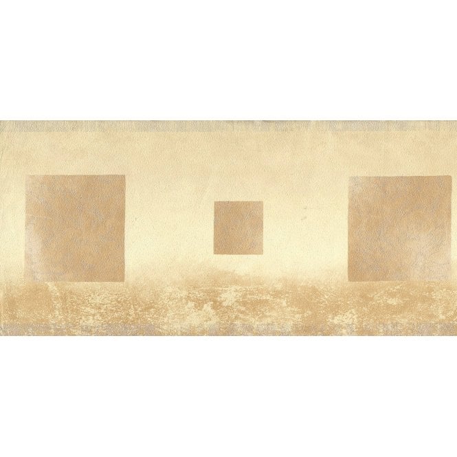 Modern Ombre Square Motif Natural / Silver 10 Metre Border by Brandenburger 308-3