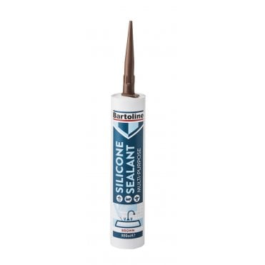Brown Silicone Sealant 310ml Cartridge | Bartoline