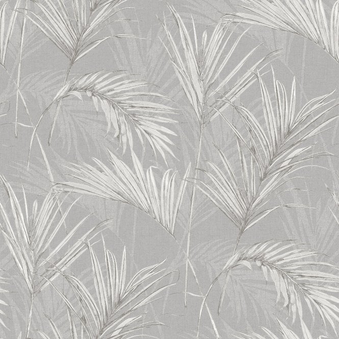Myriad Palm Grey Wallpaper by Grandeco Life MY2006
