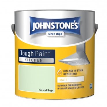 Natural Sage Matt Emulsion - Johnstones Kitchen Matt Wall and Ceiling Paint