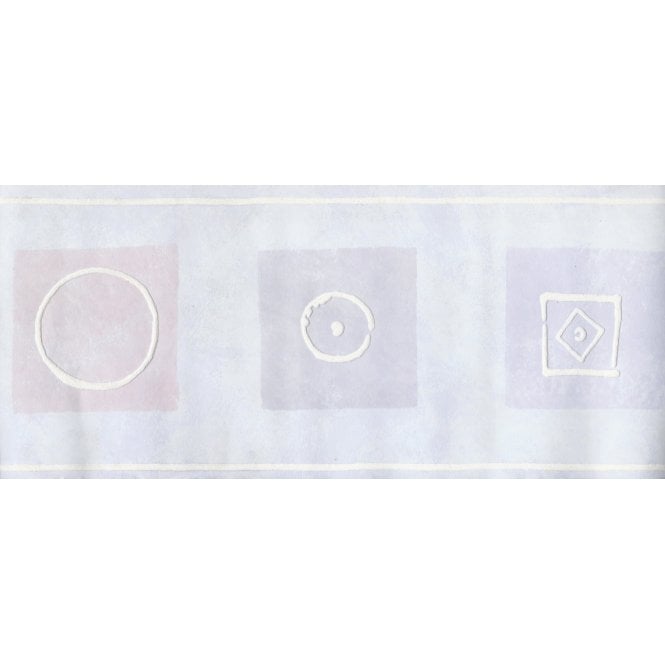 Network Square Lilac Border by Crown 42998
