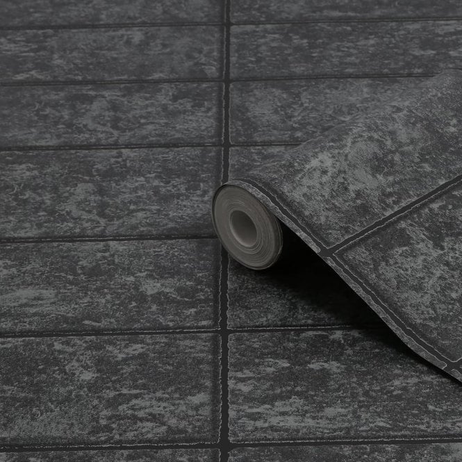 New Slate Stretch - Charcoal Wallpaper by Graham & Brown 115617