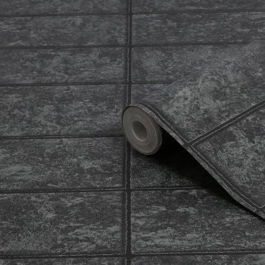 New Slate Stretch - Charcoal Wallpaper by Graham & Brown 115617