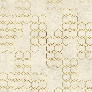 AS Creation | New Walls Industrial Hexagon Cream Wallpaper | 37424-2
