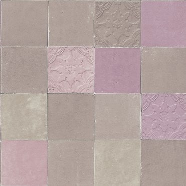 New Walls Vintage Tiles Blush Wallpaper by AS Creation 37406-2