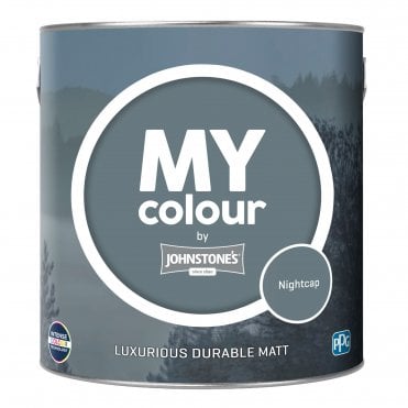 MY Colour | Nightcap Durable Matt Emulstion Paint 2.5L Can | Johnstone's Paint from PPG