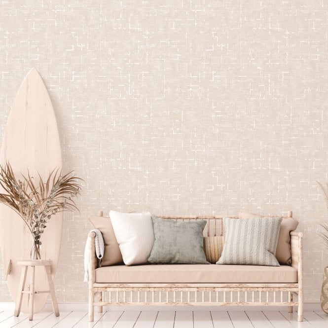 Oakdale Texture Cream Wallpaper by Sartoria 7855