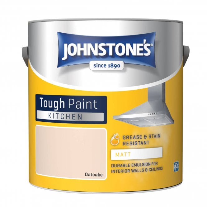 Oatcake Matt Emulsion - Johnstones Kitchen Matt Wall and Ceiling Paint