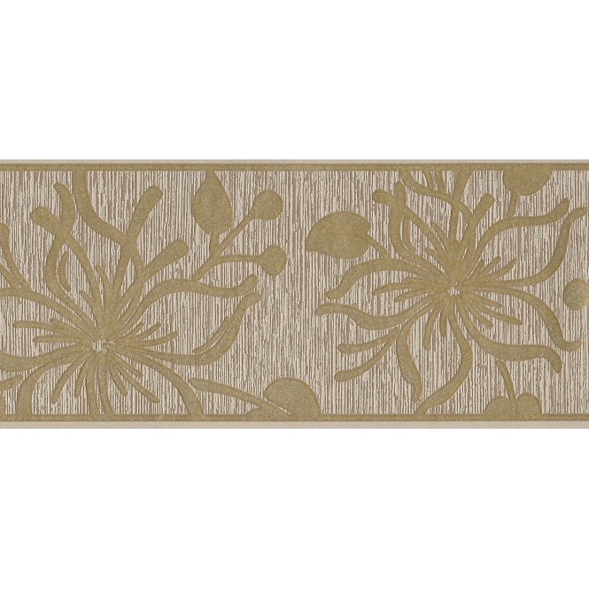 Only Border Glitter Bloom Gold Self Adhesive Border by AS Creation 3466-98