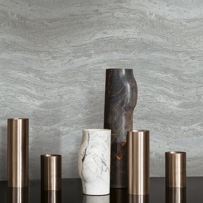 Onyx Natural Stone Grey / Silver by The Design Library 520576