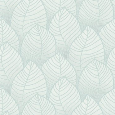 Grandeco | Vertical Art | Orion Beautiful Leaves Duck Egg Wallpaper | ON3002