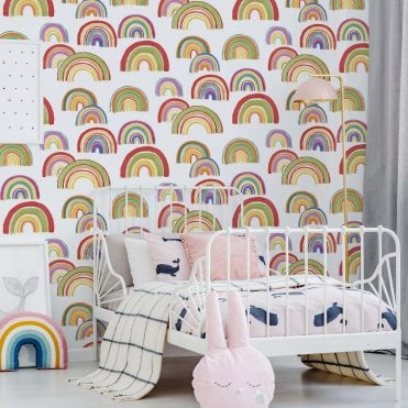 Over The Rainbow - Multi Wallpaper by Graham and Brown Fresco 112589
