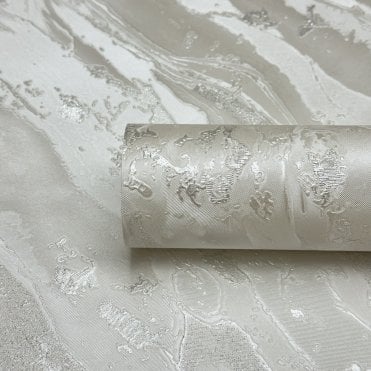 Palermo Marble Ivory Glitter Wallpaper by Debona 9130