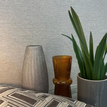 Belgravia Decor Lifestyle | Palm Tree Texture Wallpaper Silver GB 9005 | Zambaiti Parati