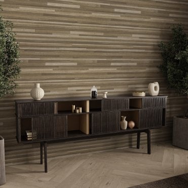 Palma Wood Wallpaper Mocha / Champagne by Belgravia Decor GB 9012