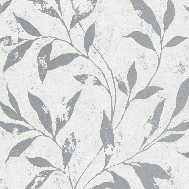 Phoenix Even Motifs White / Silver Wallpaper by Grandeco Vertical Art A48301