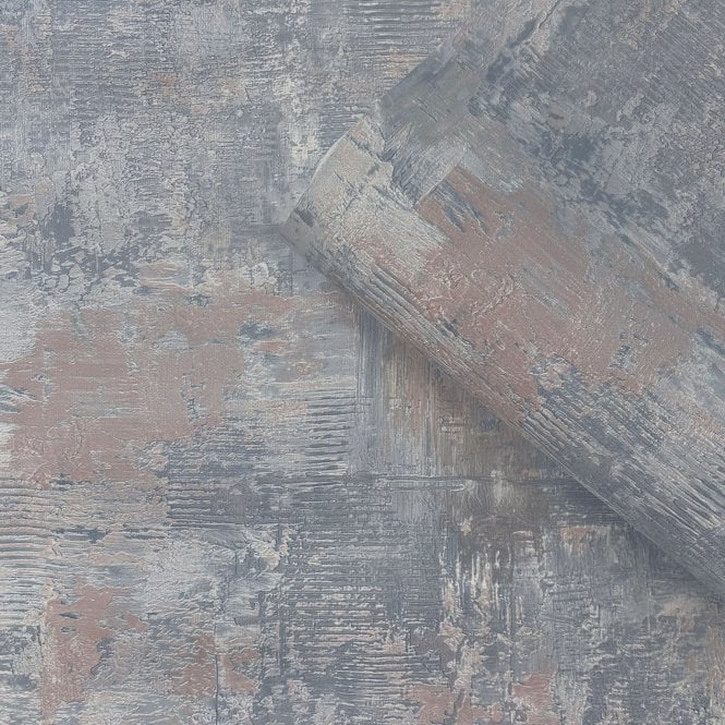 Plaster Texture Wallpaper Blue by Belgravia Décor GB 9023