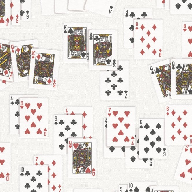 Playing Cards Wallpaper White by AS Creation 2981-19