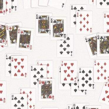 AS Creation Wallpaper | Playing Cards White | 2981-19
