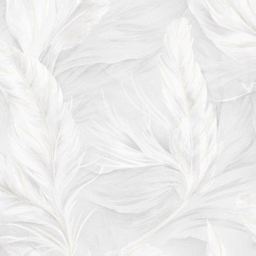 Plume Ivory Feather Wallpaper by Sartoria 7870