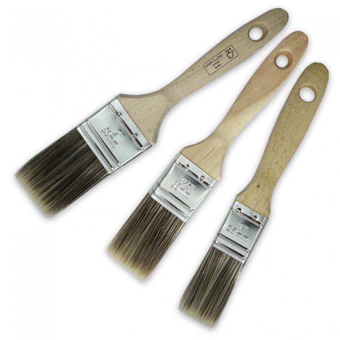 Precision Brush Set 25mm/38mm/50mm from Pioneer Brush Co