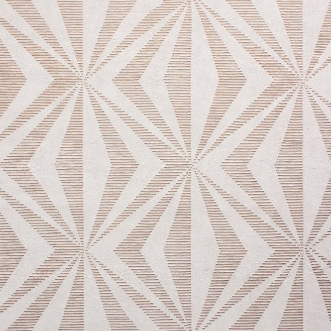 Precision Diamond Geo Rose Gold Wallpaper by Crown Luxe M1559