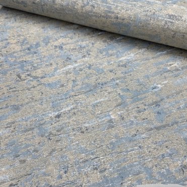 thumbnail image 2 of Zambaiti Parati Villa Dorata Metallic Faux Plaster Wallpaper - Gray/Silver/Brass/Gold - Italy 2 of 3