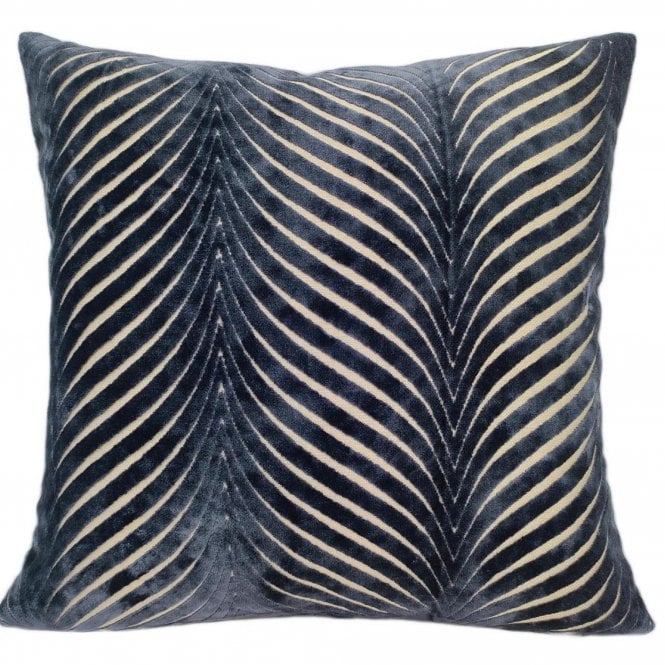 Rada Navy Textured 56cm Square Cushion from Malini