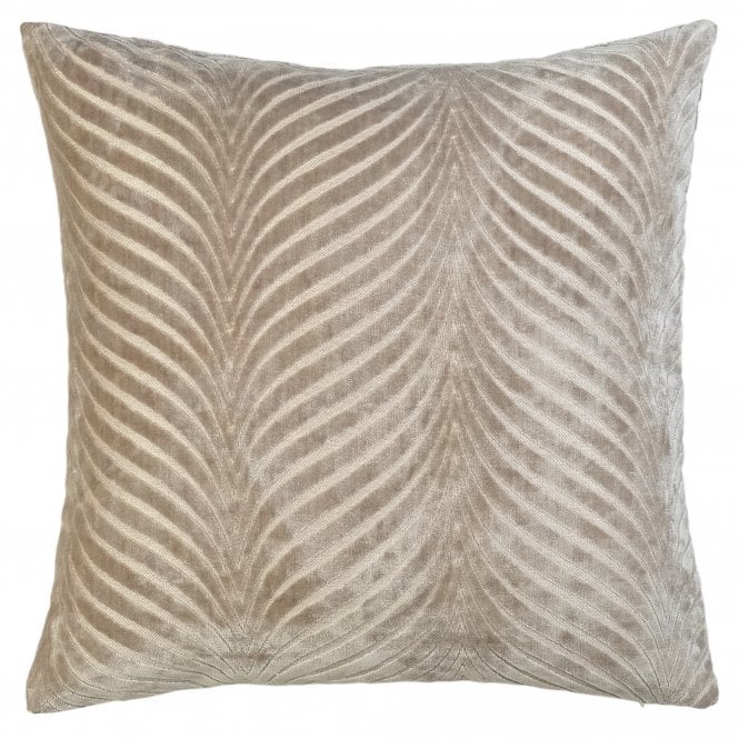 Rada Taupe Textured 43cm Square Cushion from Malini