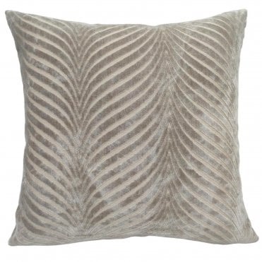 Rada Taupe Textured 56cm Square Cushion from Malini